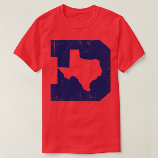 Dallas Texas D White T-Shirt (Design vorne)