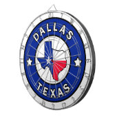 Dallas Texas Dartscheibe (Vorderseite rechts)