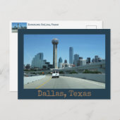 Dallas Texas Designer Postkarte (Vorne/Hinten)
