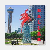 Dallas Texas Downtown Sehenswürdigkeiten Magnet (Vorne)