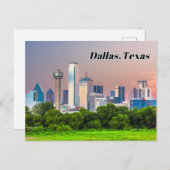 Dallas, Texas Downtown View Postkarte (Vorne/Hinten)