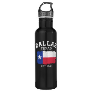 Dallas Texas est 1841 Design für stolze Dallasite Edelstahlflasche