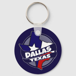 Dallas Texas-Fahne platzte Schlüsselanhänger
