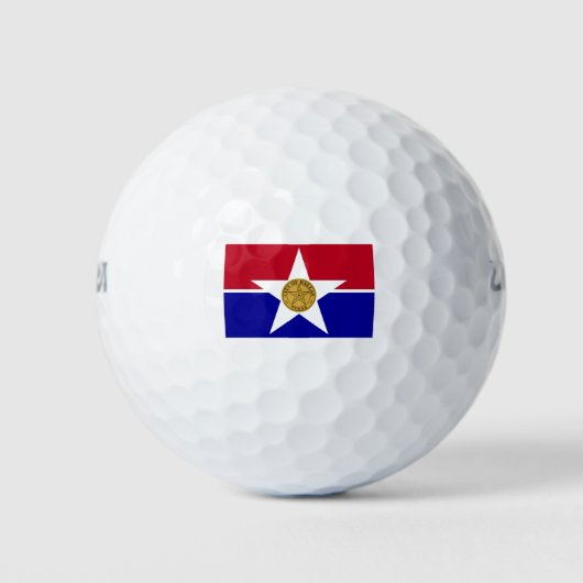 Dallas Texas Flag Golfball (Vorderseite)