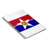 Dallas Texas Flag Notizblock (Rechte Seite)