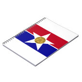Dallas Texas Flag Notizblock (Linke Seite)