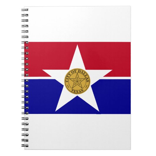 Dallas Texas Flag Notizblock (Vorderseite)