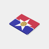 Dallas Texas Flag Post-it Klebezettel (angewinkelt)