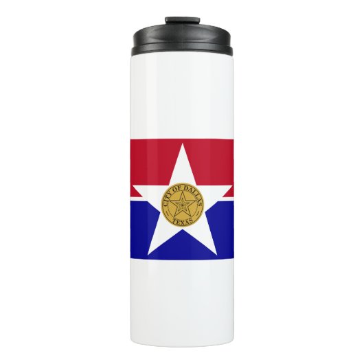 Dallas Texas Flag Thermosbecher (Vorderseite)