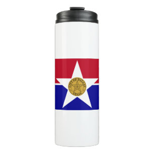 Dallas Texas Flagge Thermosbecher