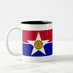 Dallas Texas Flagge Zweifarbige Tasse