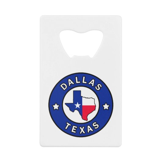 Dallas Texas Geldbeutel Flaschenöffner (Vorderseite)