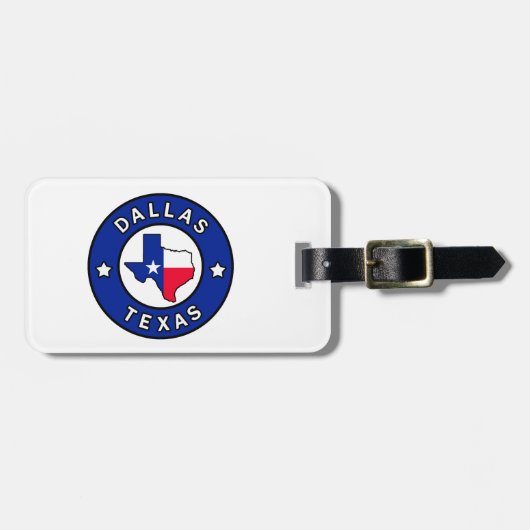 Dallas Texas Gepäckanhänger (Vorderseite horizontal)