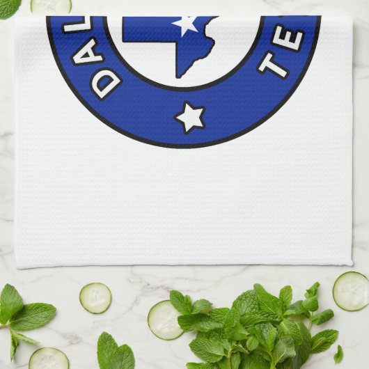 Dallas Texas Geschirrtuch (Gefaltet)