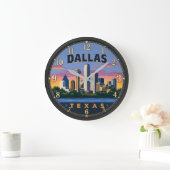 Dallas Texas Große Wanduhr (Zuhause)