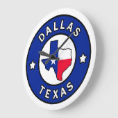 Dallas Texas Große Wanduhr (Winkel)
