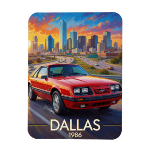 Dallas Texas Highways Leistung 1986 Magnet