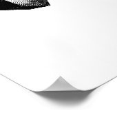 Dallas, Texas in Schwarz und Weiß Poster (Ecke)