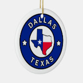 Dallas Texas Keramik Ornament (Rechts)