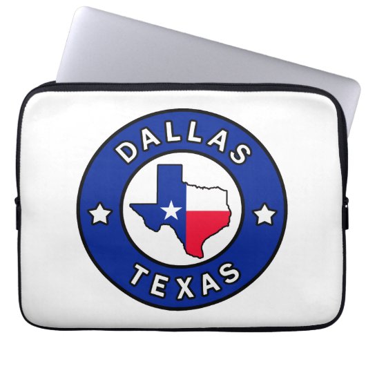 Dallas Texas Laptopschutzhülle (Vorderseite)