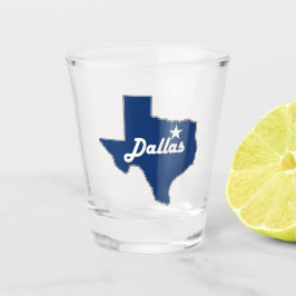 Dallas Texas Lonestar Staat Map Fun Texan Schnapsglas