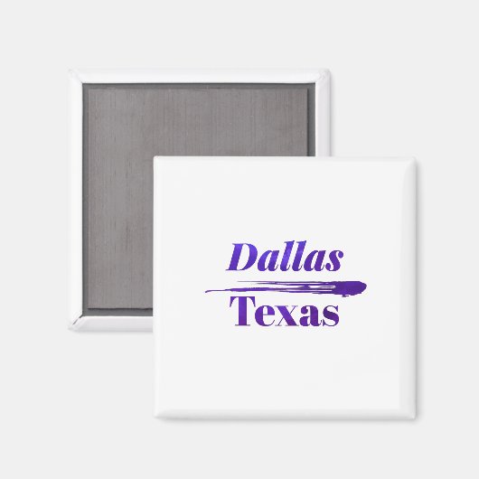 Dallas Texas Magnet (Vorderseite/Rückseite)