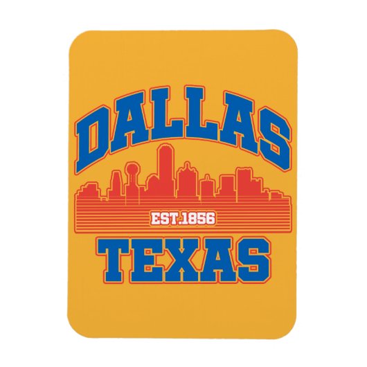 Dallas, Texas Magnet (Vertikal)