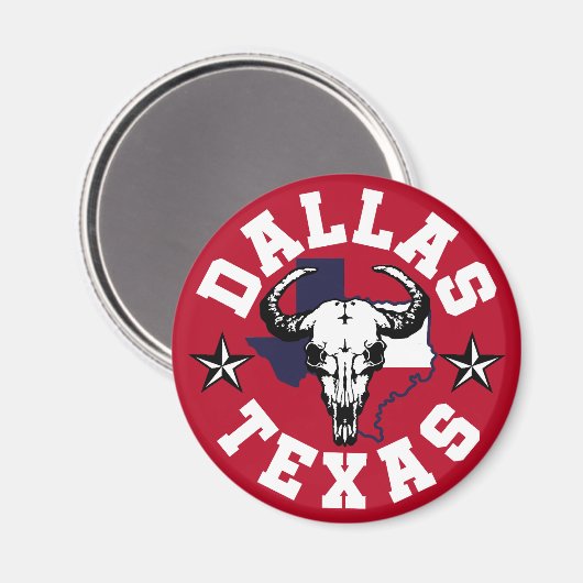 Dallas, Texas Magnet (Vorderseite/Rückseite)