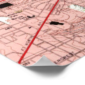 Dallas Texas Map (1995) Poster (Ecke)