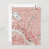 Dallas Texas Map (1995) Postkarte (Vorne/Hinten)