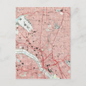 Dallas Texas Map (1995) Postkarte (Vorderseite)