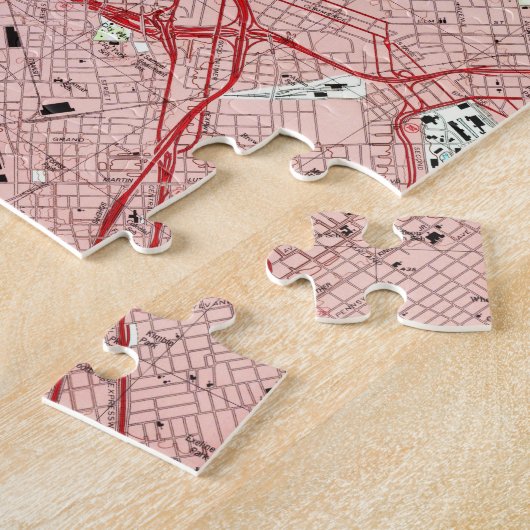 Dallas Texas Map (1995) Puzzle (Seite)