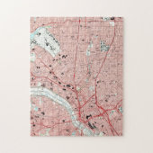 Dallas Texas Map (1995) Puzzle (Vertikal)