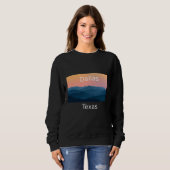 Dallas Texas Mountain sunset hometown Sweatshirt (Vorne ganz)