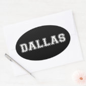 Dallas Texas Ovaler Aufkleber (Umschlag)
