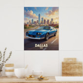 Dallas Texas Performance Roads 1982 Poster (Küche)