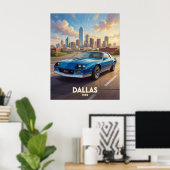 Dallas Texas Performance Roads 1982 Poster (Heimbüro)