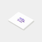 Dallas Texas Post-it Klebezettel (angewinkelt)