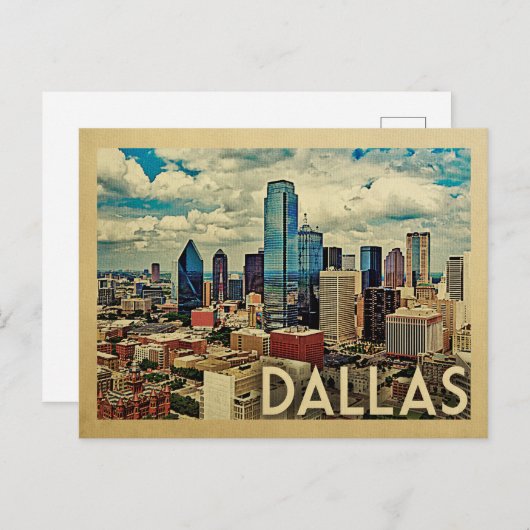 Dallas Texas Postcard Vintage Travel Postkarte (Vorne/Hinten)