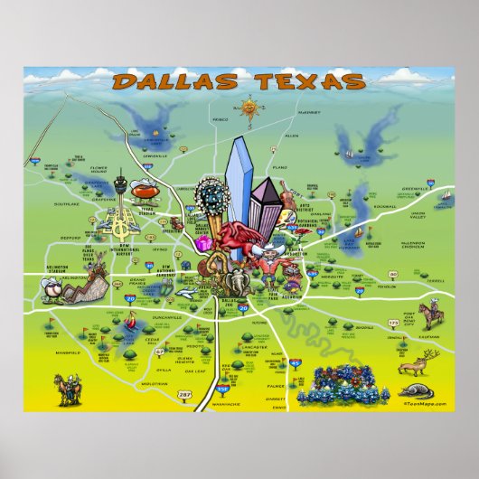 Dallas Texas Poster (Vorne)