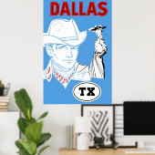 Dallas, Texas Poster (Heimbüro)