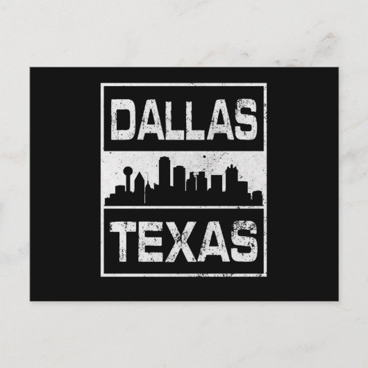 Dallas Texas Postkarte (Vorderseite)