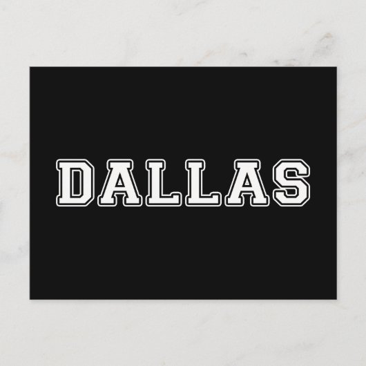 Dallas Texas Postkarte (Vorderseite)