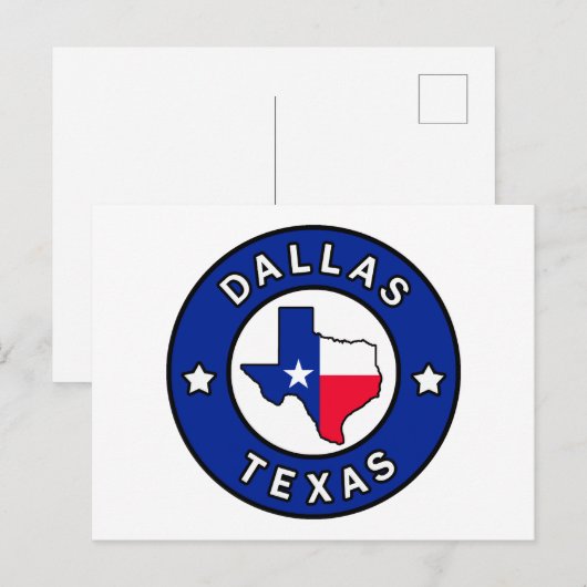 Dallas Texas Postkarte (Vorne/Hinten)