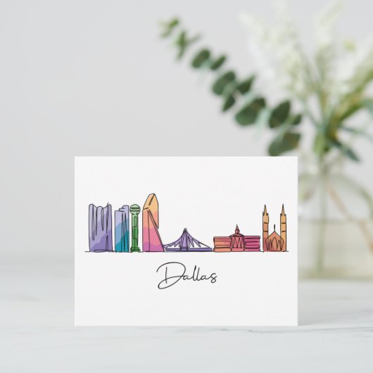 Dallas TEXAS Postkarte (Stehend Vorderseite)