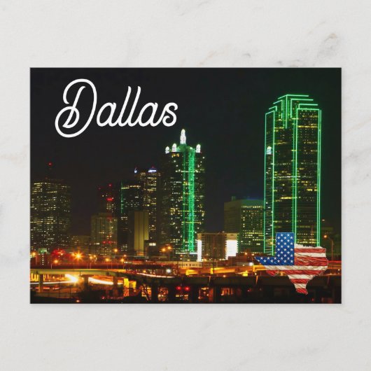 Dallas Texas Postkarte (Vorderseite)