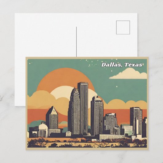 Dallas, Texas Postkarte (Vorne/Hinten)