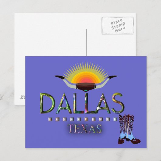 Dallas, Texas Postkarte (Vorne/Hinten)