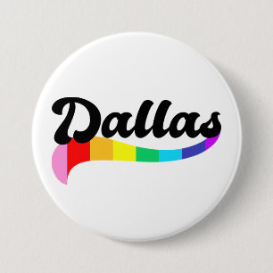Dallas Texas Regenbogen schwule Pride TX LGBTQ Rec Button