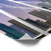 Dallas Texas Reiseplakatstadt Poster (Ecke)